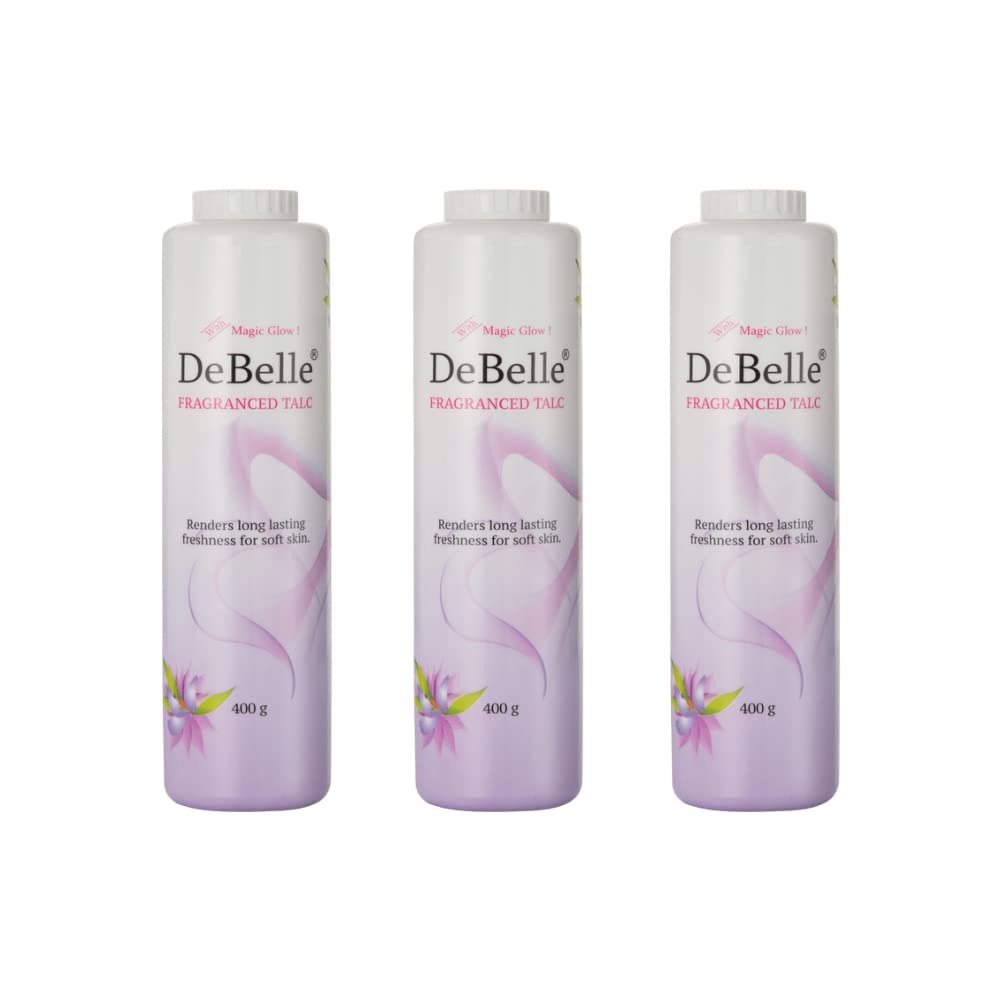 DeBelle Fragranced Talcum Powder, White, 400g (Combo Pack Of 3)|Women | New Look