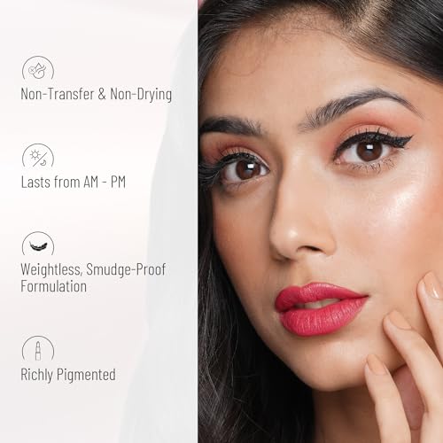 Swiss Beauty Non-Tranfer Matte Lipstick, Smooth & Waterproof, First Love, 2g