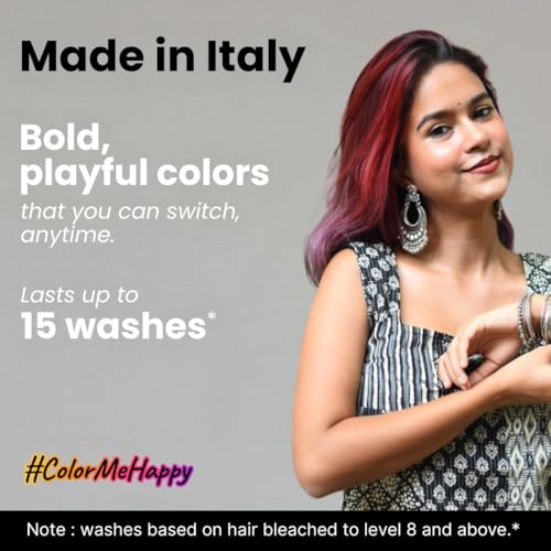 2.Oh! Italian- Bordeaux Wine Hair Color For Women & Men | Ammonia-Free DIY Semi Permanent Hair Color | Enriched with Argan Oil | Lasts upto 12-15 Washes