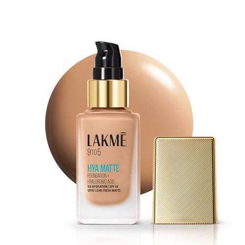 Lakmé 9to5 Hya Matte Foundation + Hyaluronic Acid Warm Beige - 25ml