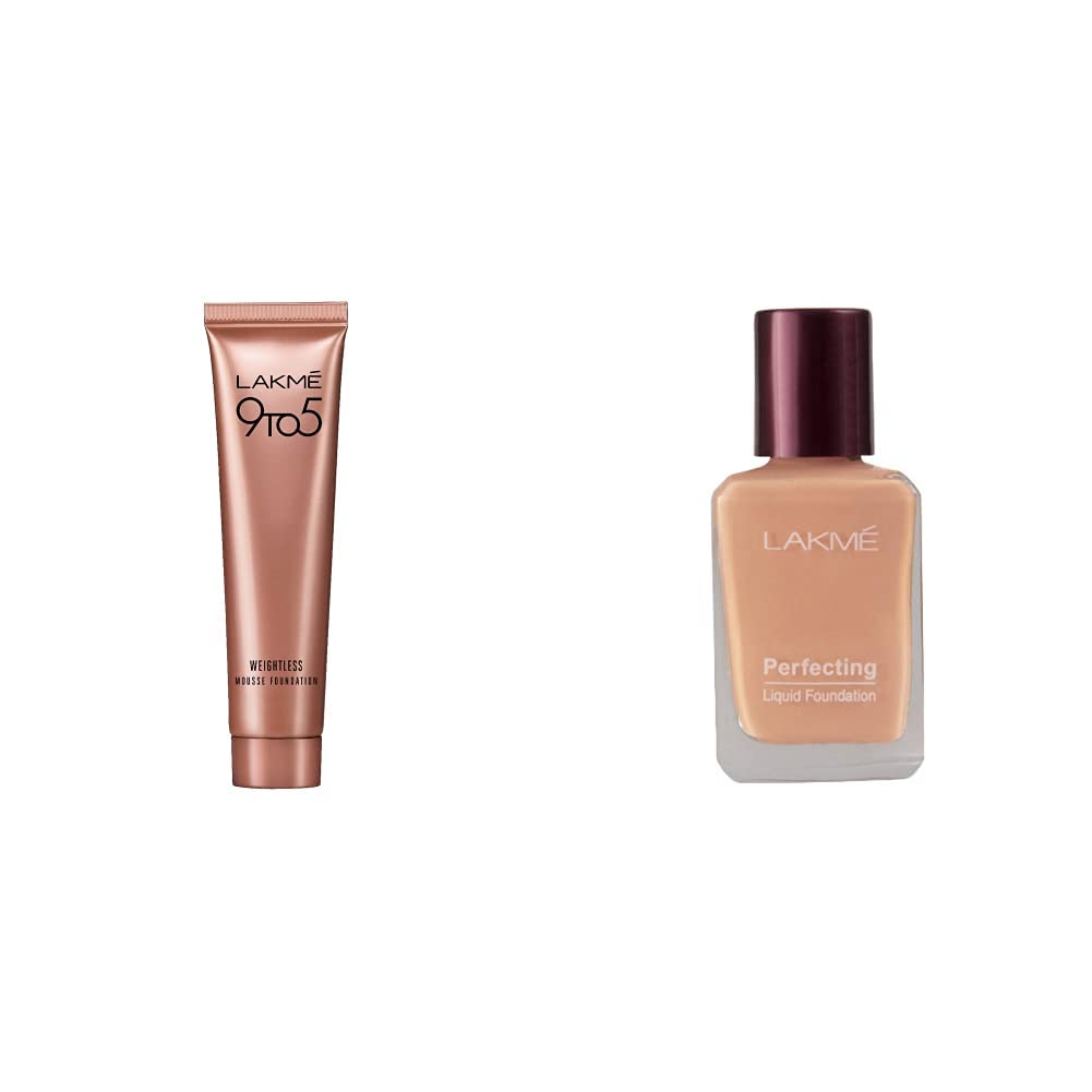 Lakmé Liquid;Oil;Mousse Foundation for All Skin Type Light Matte Finish 27 Ml