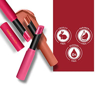 FACESCANADA Long Stay 3-In-1 Matte Lipstick - Sinful Peach 05, 2 Gm