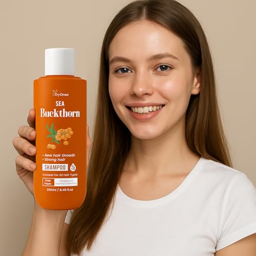 TryOnes Sea Buckthorn Shampoo for New Hair Growth & Strong Hair | Paraben-Free, Suitable for All Hair Types – 250ml[NEW 1]