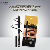 Oshea Colors Mesmeric Waterproof & Smudgeproof Matte Eye Defining Kajal | Intense Pigmentation, 12 Hrs Long Lasting with Quick Drying Formula (Black)