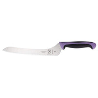 Mercer Culinary Millennia Colors Bread Knife, 9-Inch Offset Wavy Edge, Purple Offset Wavy Edge Bread Knife 9