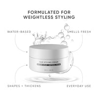 Dasher Hair Styling Cream, Lightweight Cream, Medium Hold Puck, With Argan Oil & Biotin, Flexible Hold & Water-Based, Shapes & Texturizes Hair (100g)