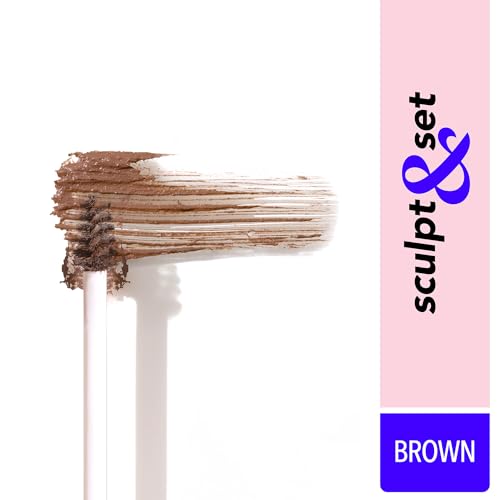 Blue Heaven Sculpt & Set, Eyebrow Gel with Applicator, Brown, 8gm, For Full Voluminous Looking Natural Eye Brows