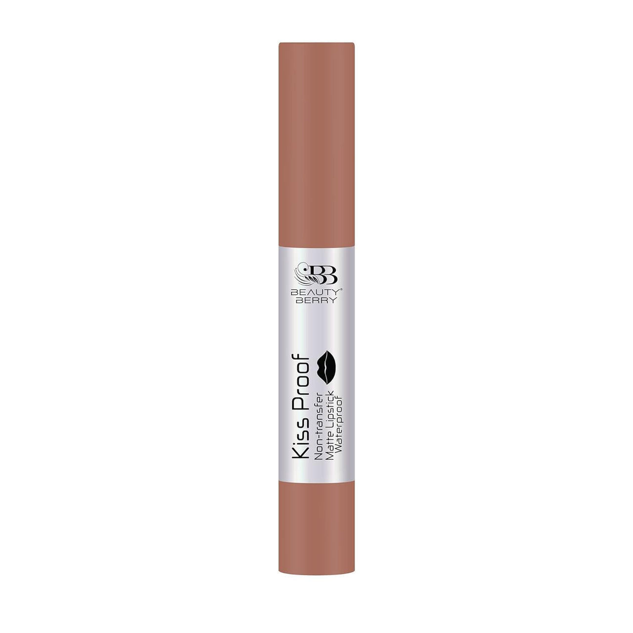 Beauty Berry Kiss Proof Non Transfer Matte Lipstick for Women, Waterproof Long Lasting Lip Crayon, Pack of 1. (Nude -01)