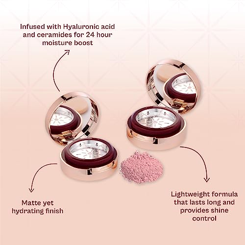 Typsy Beauty Hustle & Grind Setting Powder I Banana Smoothie I Unique In-Built Powderizer for Zero Waste & Spilling I Packed with Hayalauronic Acid & Ceramides I Soft Yellow Shade I Paraben Free 4.5g