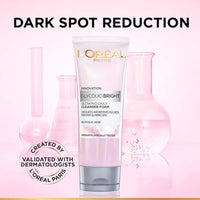 L'Oréal Paris Brightening Serum, Cream & Foam Face Wash Set for Face, 15Ml Serum, 15Ml Cream, 100Ml Cleanser, 1% Glycolic Acid, 2% Niacinamide, SPF 17