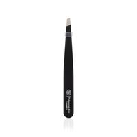 PAC Smart Tweezer for Eyebrow | Plucker Precision Tweezers for Hair Removal | Beauty Tool for Brows, Upper Lips, Eyelash Extension for Women | 100% Stainless Steel Flat Tip | Black - 1Pcs