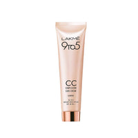 Lakme Eyeconic Lash Curling Mascara, Black, 9ml And Lakmé 9 to 5 Complexion Care CC Cream, Almond, 30g