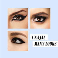 Blue Heaven 2x Intense Kajal Pencil - True Blue, Matte Finish, Waterproof and Smudge Proof Kajal, 0.30gm (Pack of 2)