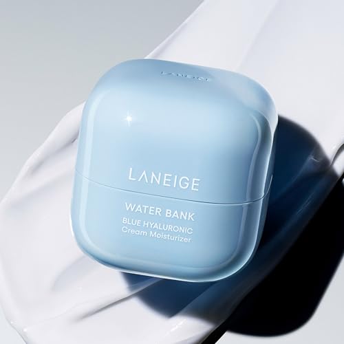 LANEIGE Water Bank Hyaluronic Acid Moisturizer Cream for Dry Skin | Moisturizer for Face | Lightweight Formula for Hydrated Skin | Face Cream for Men and Women | Korean Skincare-50ml