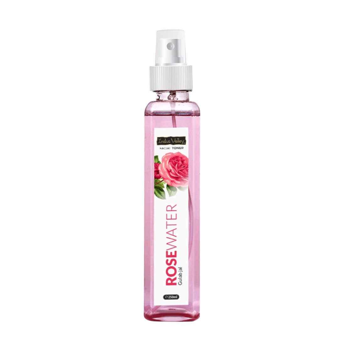 INDUS VALLEY Natural Rose Water/Skin Toner - Organic Gulab Jal- Chemical Free, Pack of 250 ml