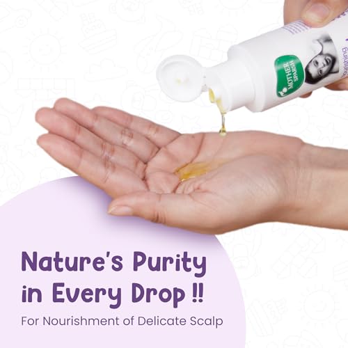 Mother Sparsh Nourishing Baby Hair Oil | Soothe & Nourishes Delicate Baby Scalp | Suitable Hair Oil for Newborns | Paraben Free, Sulphate Free- 100ml