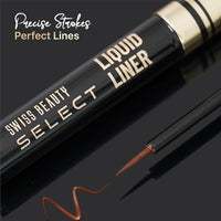 SWISS BEAUTY Select Here To Stay Semi-Matte Liquid Waterproof Eyeliner | With Precise & Pointed Tip | Smudge-Proof, Transfer- Proof | Shade- Wanderlust Blue| 3ml |