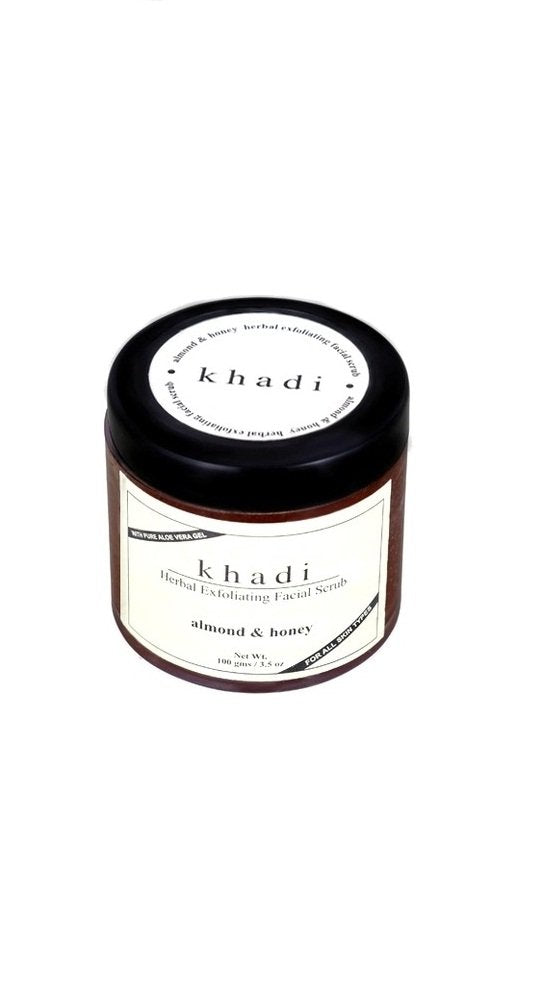 KHADI NATURAL Almond and Honey Gel Scrub With Pure Manuka Honey, 100g
