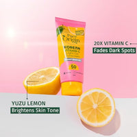 Pure Origin Korean Vitamin C Light Gel Sunscreen with SPF 50 & PA++++| No White Cast | Suitable for Oily, Dry & Combination Skin | Broad Spectrum, Non-sticky & Lightweight | Brightens Skin & Prevents Tan | 50ml