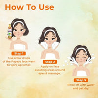 Khadi Mauri Herbal Anti Tan Papaya Face Wash For Skin Lightening & Tan Removing Enriched With Basil, Orange & Aloe Vera, 210 Ml