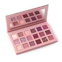 HUDA GIRL BEAUTY Nude Edition Eyeshadow 18 Color Palette, Shimmer and Matte Shades for Eye Makeup