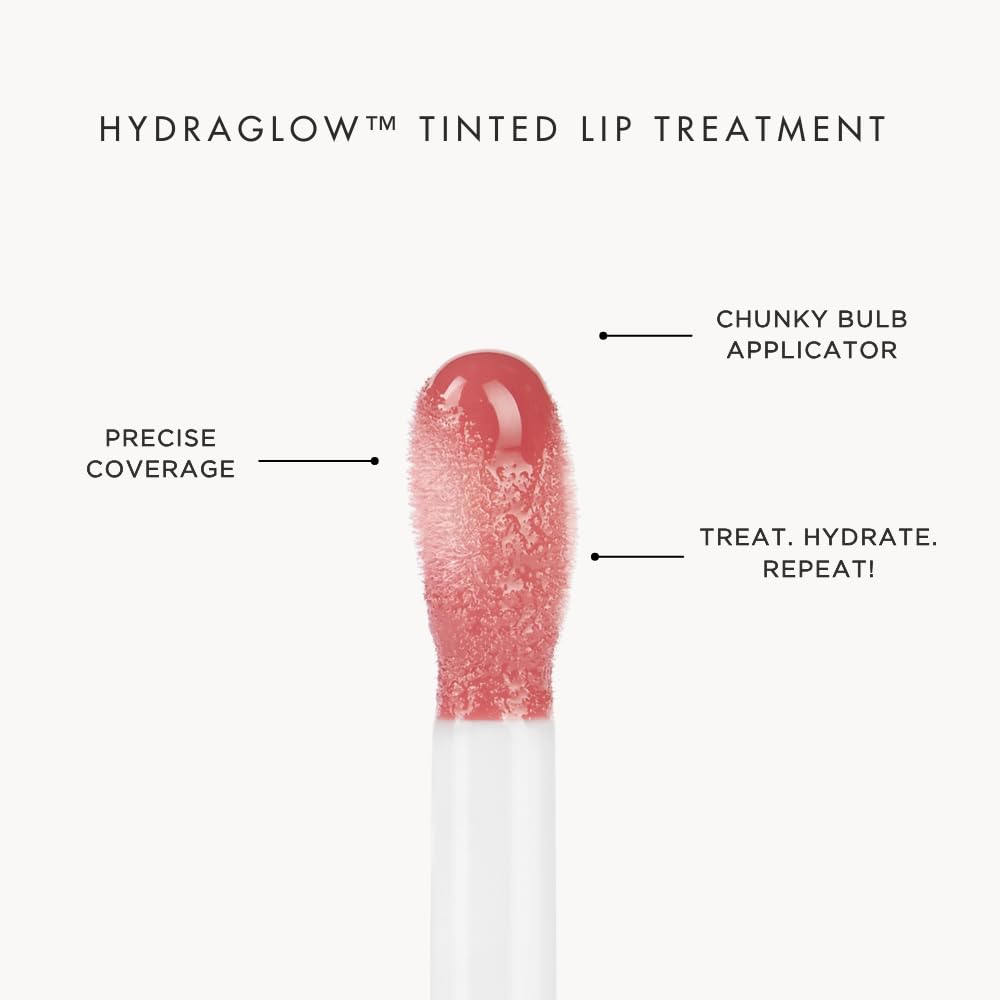 HYUE HydraGlow™ Tinted Lip Treatment (6 ml) | Corallina | 24‑Hour Hydration with Sea Buckthorn Oil & Kokum Butter | Non‑Sticky | High‑Shine | Nourishing & Vegan Formula | Chunky Applicator