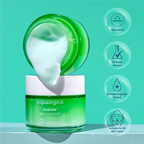 Aqualogica Hydrate+ Gel Moisturizer with Coconut Water & Hyaluronic Acid for Day & Night for Men & Women - For Normal, Dry & Combination Skin -100g