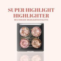 Lakyou Beauty Super Highlight Highlighter | Multishade Highlighter Palette | Travel Friendly | Highly Pigmented | Easy to Blend | Long Lasting | Shade-01 | 15g