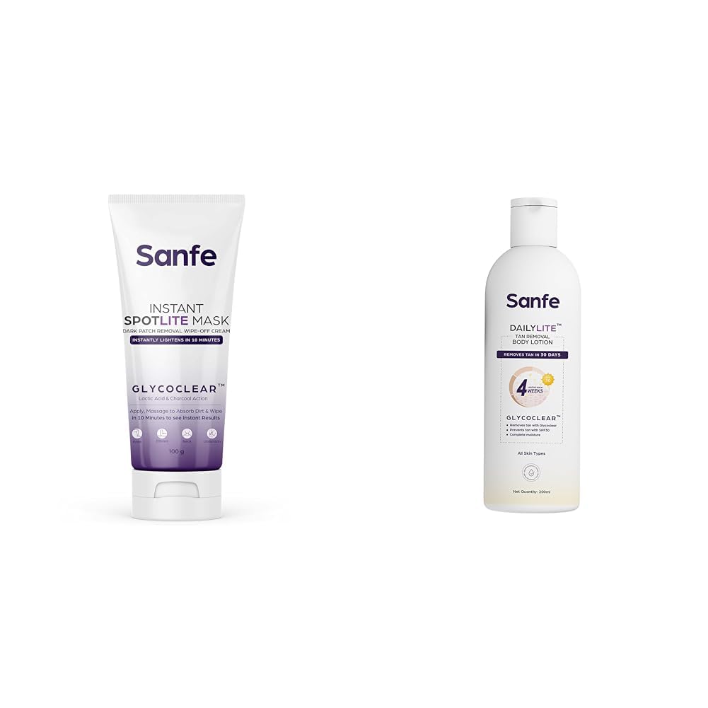 Sanfe Instant Spotlite Mask For Dark Underrams Neck & Body DailyLite Tan Removal Body Lotion