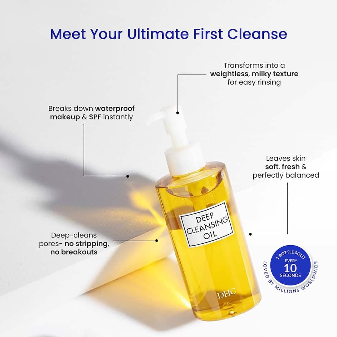 DHC Beauty Deep Cleansing Oil (30ml), with Olives, Removes Makeup And Impurities, Cleansing Oil/Makeup Remover for Soft & Glowing Skin