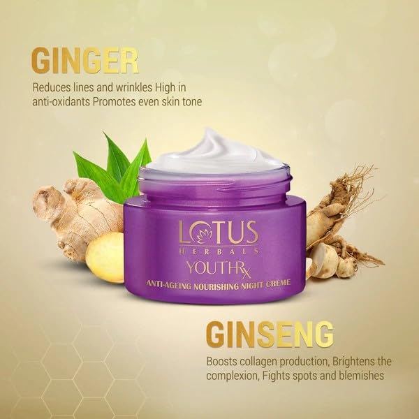 Lotus Herbals YouthRx Anti Ageing Transforming Cream_50g + Night Cream_50g + Foaming Gel Face Wash_100g (Set Of 3)