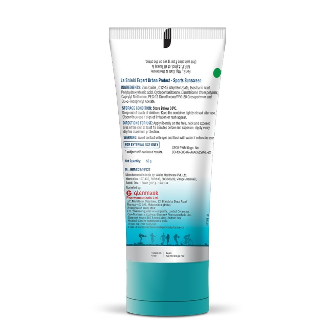 La Shield Mineral Sports Sunscreen Gel Spf 50 +|100% Mineral Sunscreen|8 Hours Water Resistant|For Women And Men|No White Cast|Broad Spectrum Pa+++|Fragrance-Free |Dermatologist Tested|50G,all