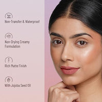 Swiss Beauty Non-Transfer Waterproof Lipstick with Jojoba Seed Oil | Matte Finish | Long-Lasting | Highly Pigmented | Shade- Purple Villain, 3gm