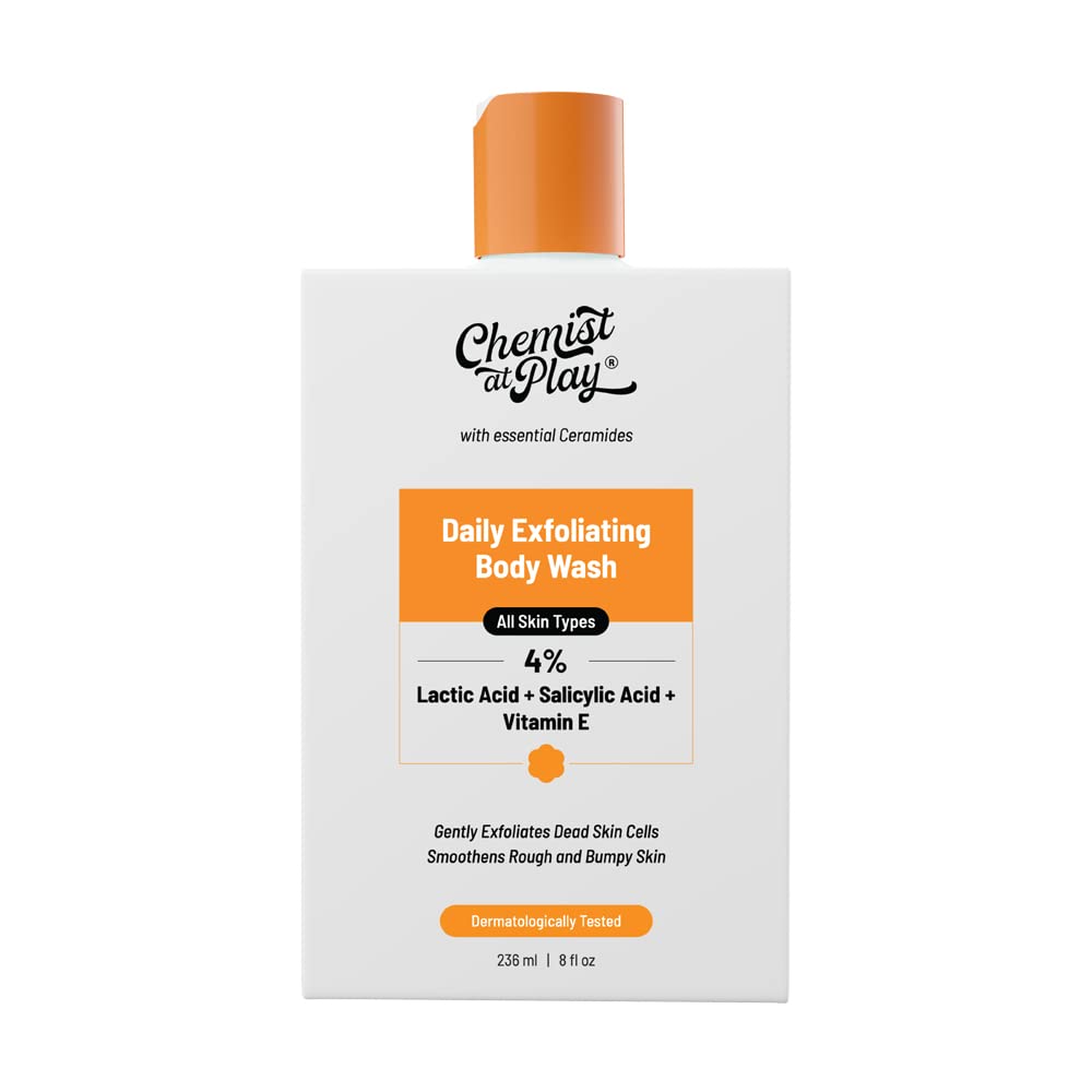 Chemist At Play 1% Salicylic Acid Exfoliating Body Wash 236ml and Chemist at Play Brightening Roll On 40ml