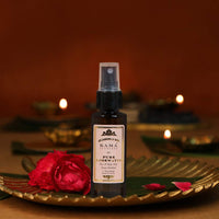 KUMKUMADI BRIGHTENING FACE SCRUB 25G- IN & Kama Ayurveda Pure Rose, Pack of 50ml liquid Combo