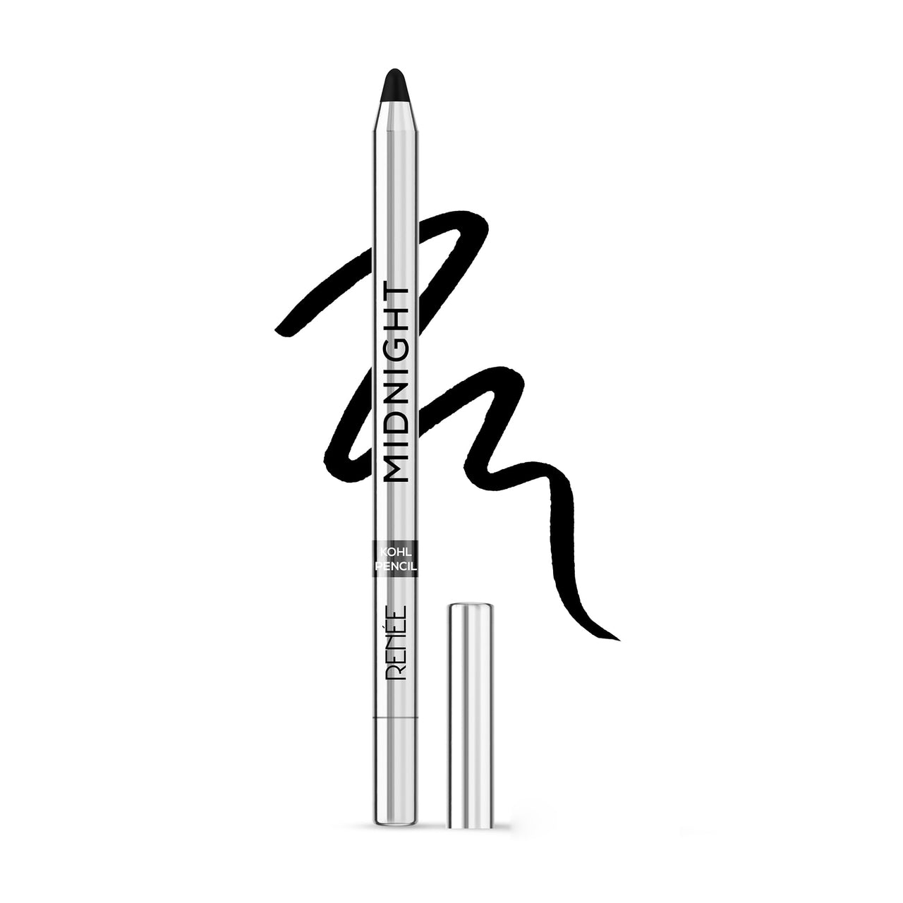 RENEE Midnight Kohl Pencil - Smudgeproof And Waterproof Kajal - 1.5Gm And Renne Very Matte - Pack Of 4 Matte Lipsticks | Intense Color Pay Off, Multicolor