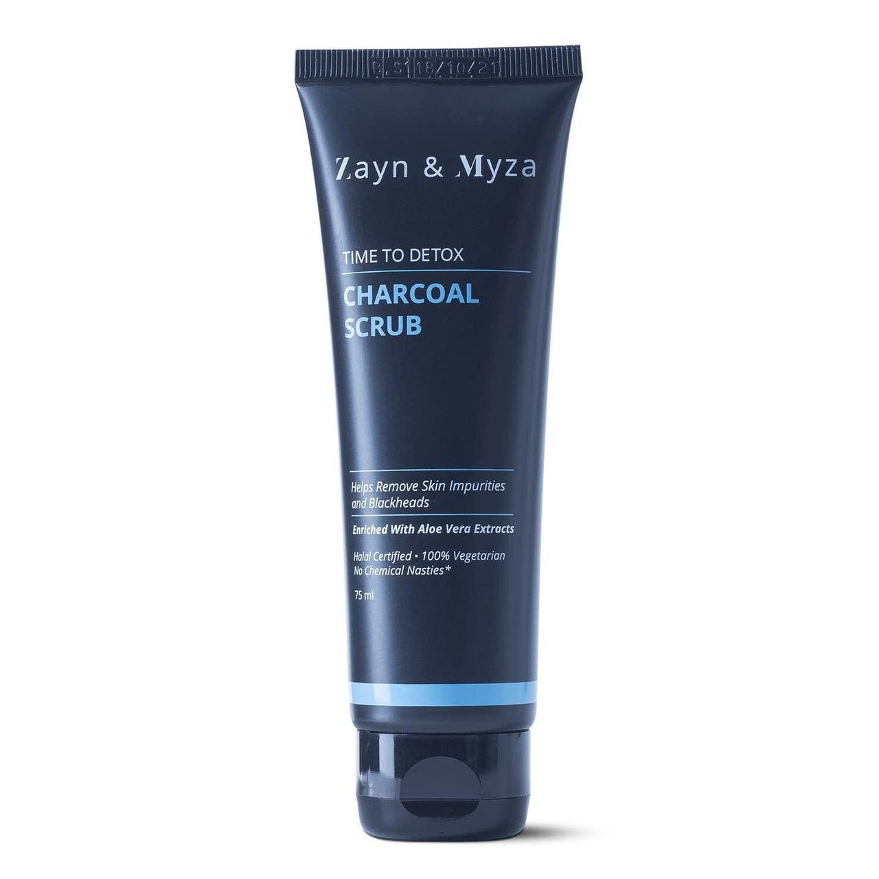 ZM Zayn & Myza Charcoal Face Scrub for Men & Women | Removes Blackheads & Impurities (75 ml)