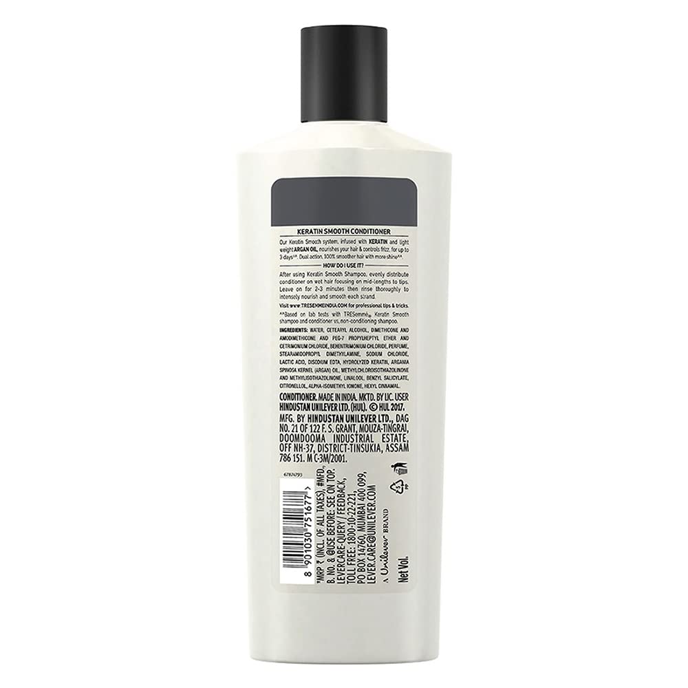 TRESemme Keratin Smooth Conditioner 335 ml, & Tresemme Keratin Smooth Shampoo, 185 ml