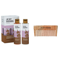 Just Herbs Black Onion Seed Hair care combo with Wooden Comb