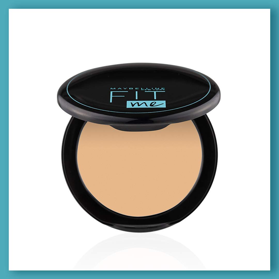 Maybelline New York Liquid Matte Full Coverage Foundation oil For Normal, Combination And Oily Skin, 220 Natural Beige & New York Compact Powder, Warm Nude, 8G, Pack Of 1
