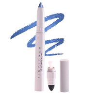 SIMPLYNAM Ultimate Kajal – Metallic Blue | 1 Stroke Intense Color Payoff | Water Resistant | Long-Lasting & Smudge-Proof | Safe for Sensitive Eyes | 7X More Product | In-Built Sharpener & Smudger