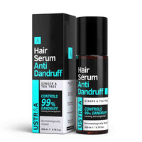 Ustraa Anti Dandruff Kit - Dermatologically Tested- Hair Serum Anti-Dandruff - 200ml | Fights Dandruff with Tea Tree & Ginger & Anti-Dandruff Shampoo 250ml - With Climbazole, Ginger & Tea Tree Oil