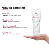 Fixderma 0.05% Retinol Reticuram Face Cleanser for All Skin Types, Anti Ageing, Retinol Face Cleanser, Regulates Sebum Production, Deep Pore Cleansing, Soap Free face wash with jojoba oil - 75ml