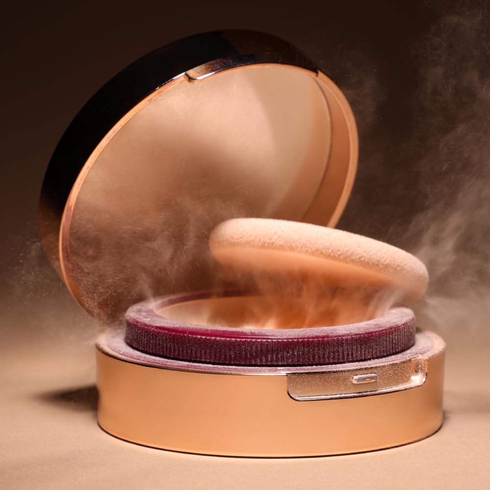 Typsy Beauty Hustle & Grind Setting Powder I Caramel Frappe I Unique In-Built Powderizer for Zero Waste & Spilling I Packed with Hayalauronic Acid & Ceramides I Medium Beige I Paraben Free | 4.5g
