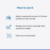 Cerulean SPF 20 Lip Balm for Dry and Chapped Lips with UV Protection | For Smooth Soft Lips | Lip Care With Camphor & Cocoa Butter | Repairs Damaged Lip Barrier | SPF 20 for Sun Damage and Discoloration | For Women & Men | Paraben & Fragrance-Free | 15gm