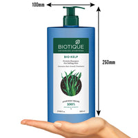 Biotique Bio Kelp Protein Shampoo for Falling Hair Intensive Hair Regrowth Treatment, 180ml And Biotique Bio Kelp Protein Shampoo for Falling Hair Intensive Hair Regrowth Treatment, 650ml