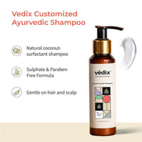 Vedix Dhavath Ayurvedic Shampoo & Vartha Hydrating Conditioner for Women | For Normal - Oily Hair | 200 ml