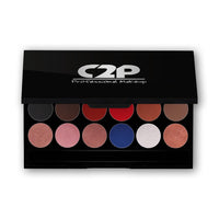C2P Pro Metal & Matte Eyeshadow Palette, Smooth, Blendable & Creamy Texture, Long Lasting & Full Coverage with Versatile Shades Eyeshadow Kit, 20 grams
