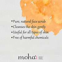 moha: Herbal Scrub (100 GM) | Face Scrub | Blend Of Walnut, Orange Peel & Oilve Oil for Skin Brightening, Exfoliate Face, For All Skin Type (Pack Of 1)