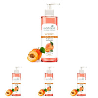 Biotique Bio Apricot Refreshing Body Wash | Keeps Skin Fresh and Clean | Brightens Skin and Reducing Dark Spots | 100% Botanical Extracts | Suitable for All Skin Types | 200ml (Pack of 4)